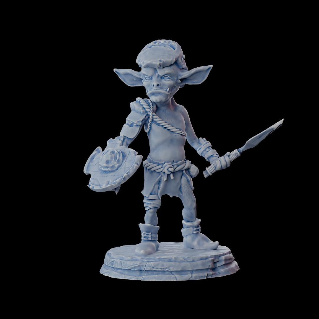 Clash of Kings Goblin 2 – 32mm Resin Miniature | D&D 3D Printed Figure Fantasy