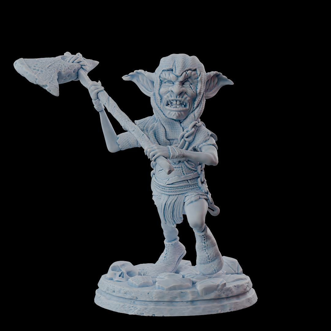Clash of Kings Goblin 5 – 32mm Resin Miniature | D&D 3D Printed Figure Fantasy