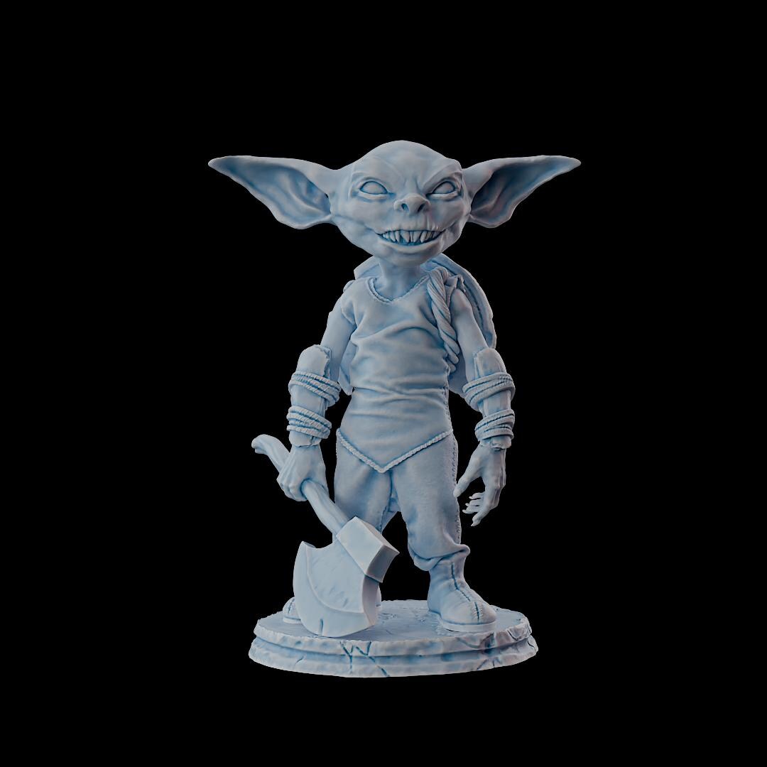 Clash of Kings Goblin 7 – 32mm Resin Miniature | D&D 3D Printed Figure Fantasy