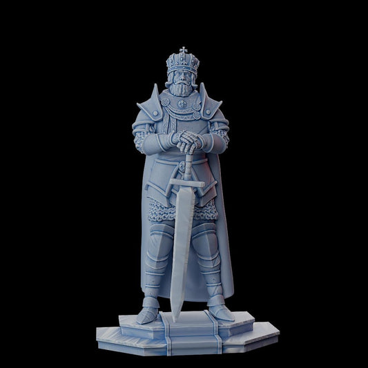 Clash of Kings Royal King – 32mm Resin Miniature | D&D 3D Printed Figure Fantasy