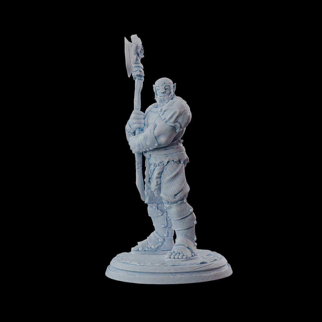 Clash of Kings Orc 3 – 32mm Resin Miniature | D&D 3D Printed Figure Fantasy