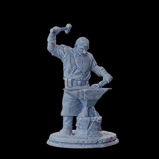 Clash of Kings Dwarf 1 – 32mm Resin Miniature | D&D 3D Printed Figure Fantasy
