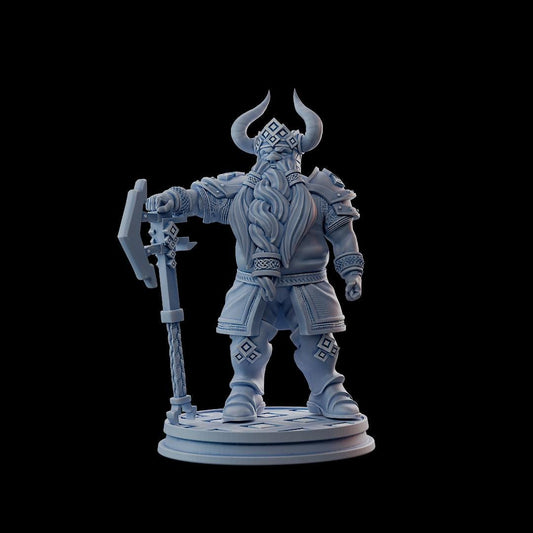 Clash of Kings Dwarf 9 – 32mm Resin Miniature | D&D 3D Printed Figure Fantasy