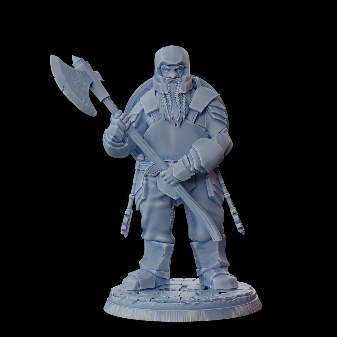 Clash of Kings Dwarf 10 – 32mm Resin Miniature | D&D 3D Printed Figure Fantasy