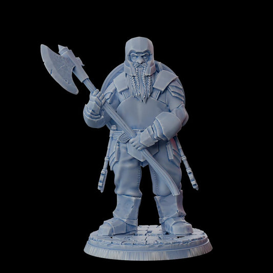 Clash of Kings Dwarf 10 – 32mm Resin Miniature | D&D 3D Printed Figure Fantasy
