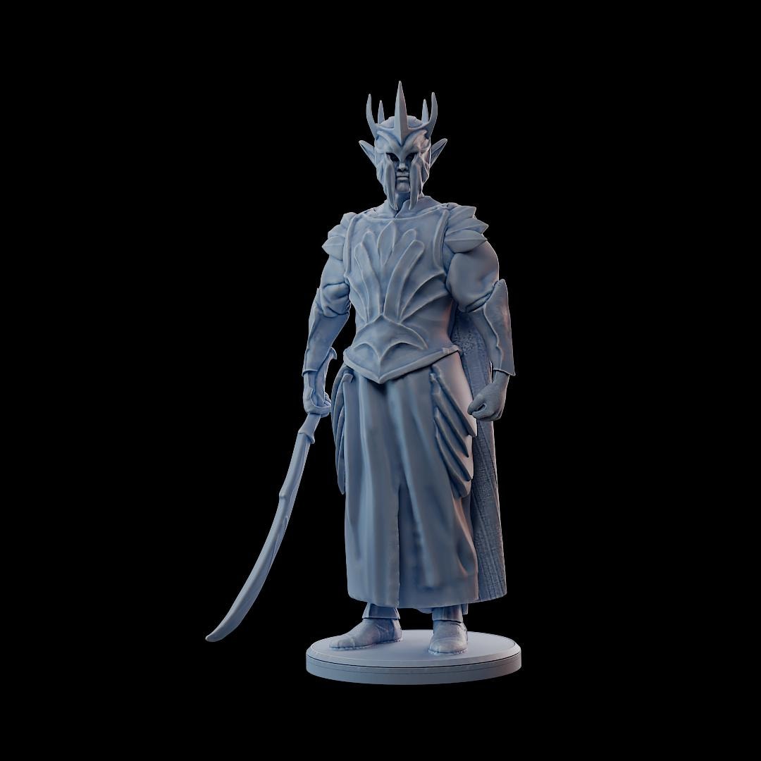 Clash of Kings Elf 7 – 32mm Resin Miniature | D&D 3D Printed Figure Fantasy