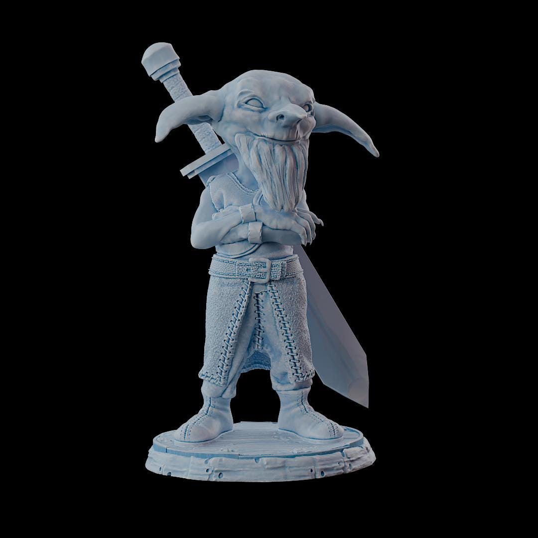 Clash of Kings Goblin 13 – 32mm Resin Miniature | D&D 3D Printed Figure Fantasy