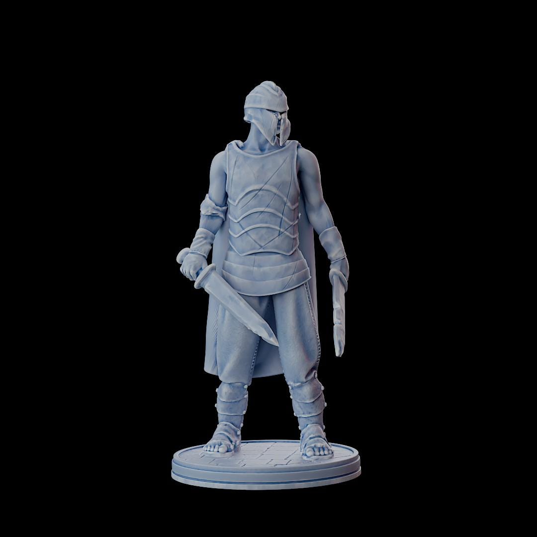 Clash of Kings Solider 1 – 32mm Resin Miniature | D&D 3D Printed Figure Fantasy
