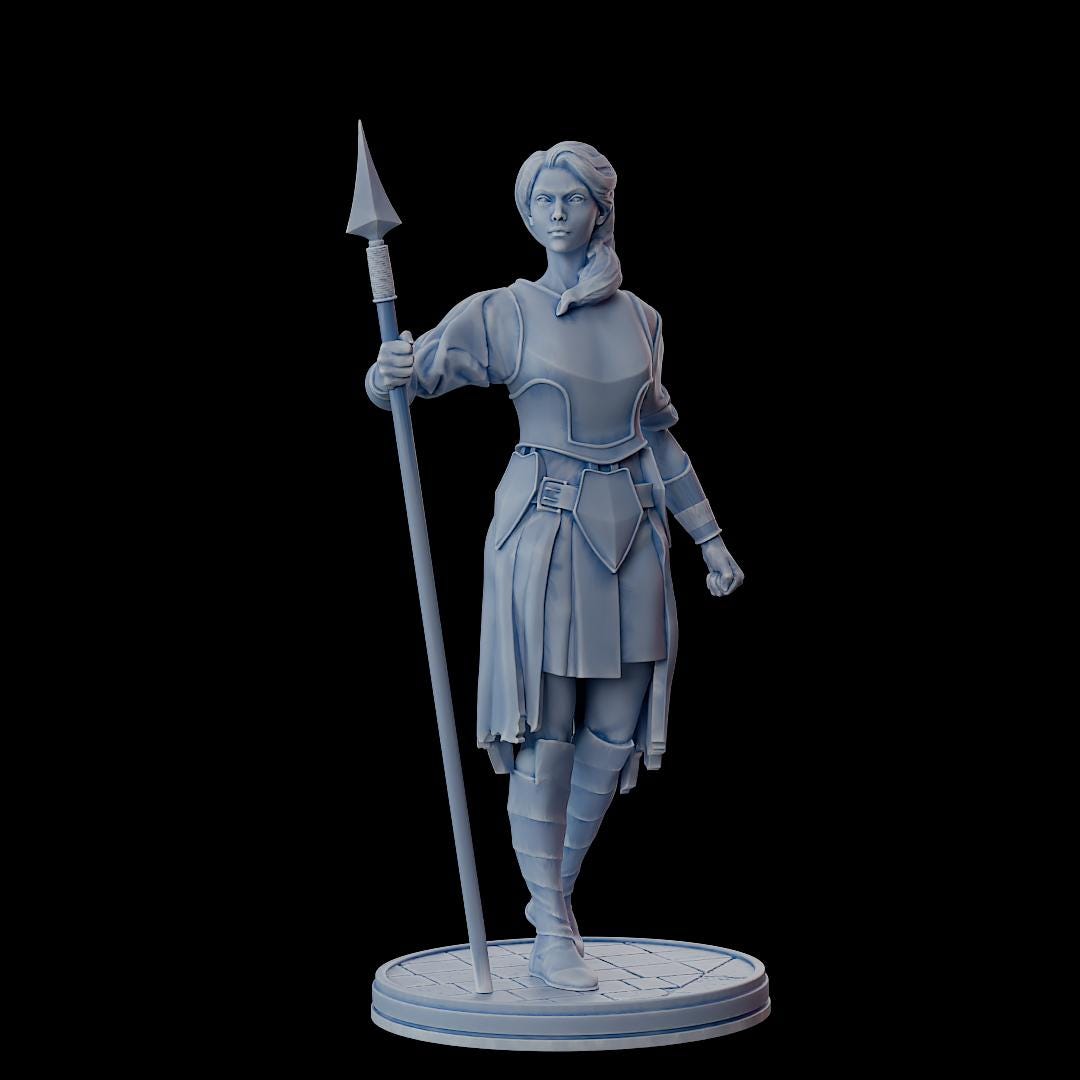 Clash of Kings Solider 2 – 32mm Resin Miniature | D&D 3D Printed Figure Fantasy