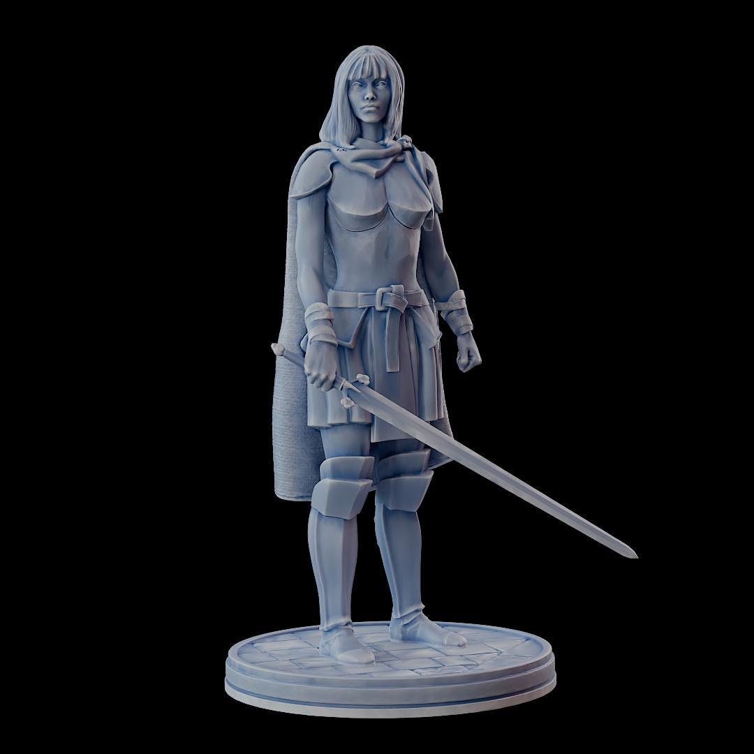 Clash of Kings Solider 3 – 32mm Resin Miniature | D&D 3D Printed Figure Fantasy