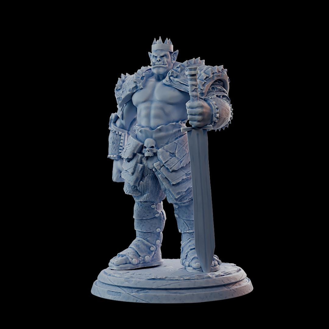 Clash of Kings Orc 5 – 32mm Resin Miniature | D&D 3D Printed Figure Fantasy