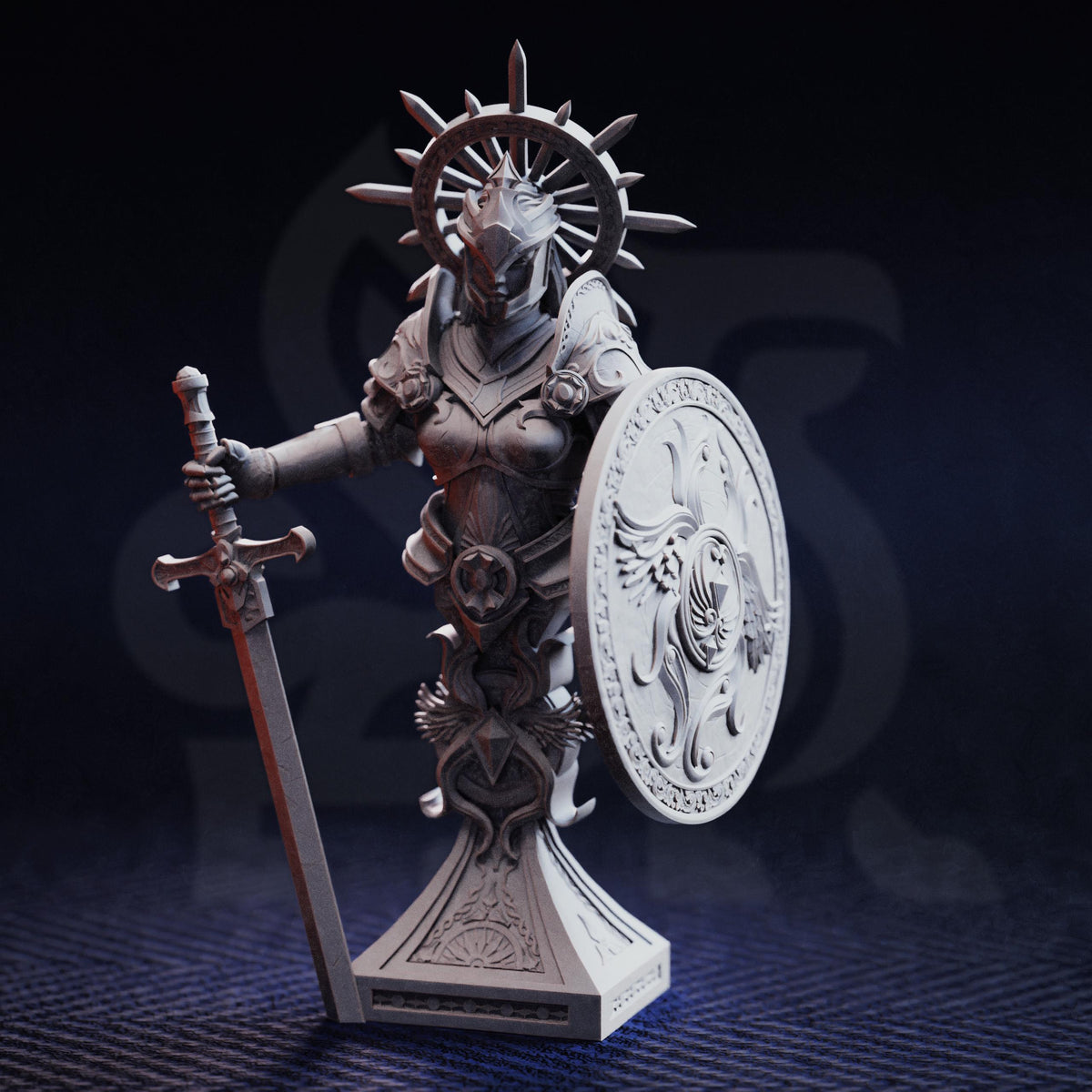 BUST Angel of Judgement - Soleria 32mm Resin Miniature D&D 3D Print DND Angel Demon