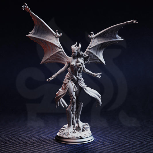 Arch Devil of Lust - Luxuria of the Second 32mm Resin Miniature D&D 3D Print DND Angel Demon