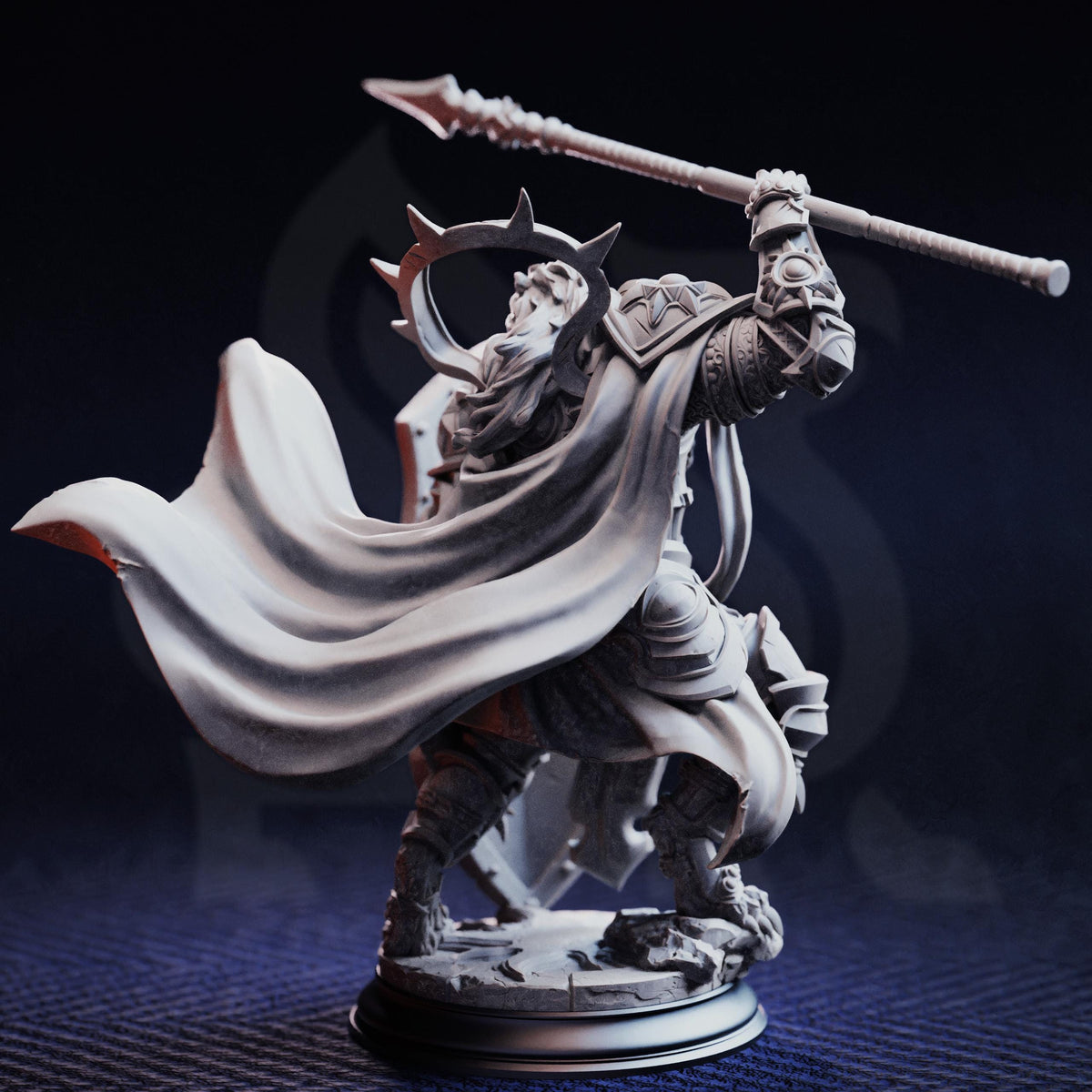 Leonin Sun Paladin - Kigari Solheart 32mm Resin Miniature D&D 3D Print DND Angel Demon