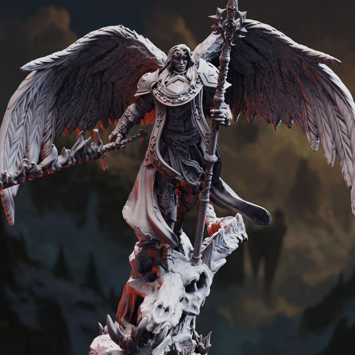 Angel of Reformation - Tyrius the Reborn 32mm Resin Miniature D&D 3D Print DND Angel Demon