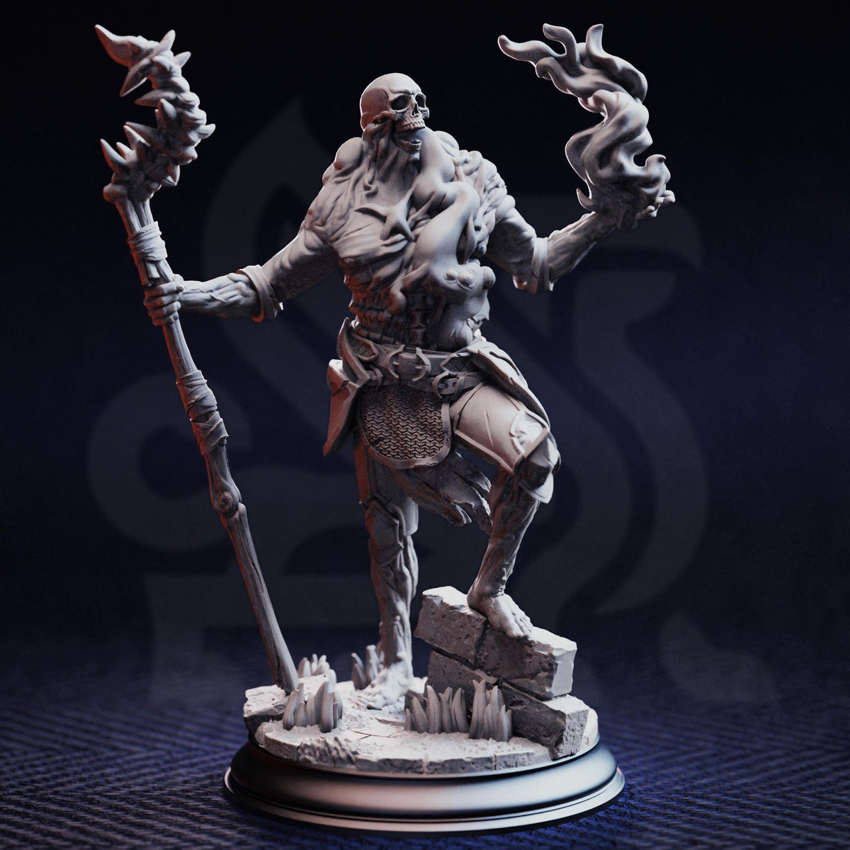 Undead Plague Carriers - The Plagueborne 32mm Resin Miniature D&D 3D Print DND Angel Demon