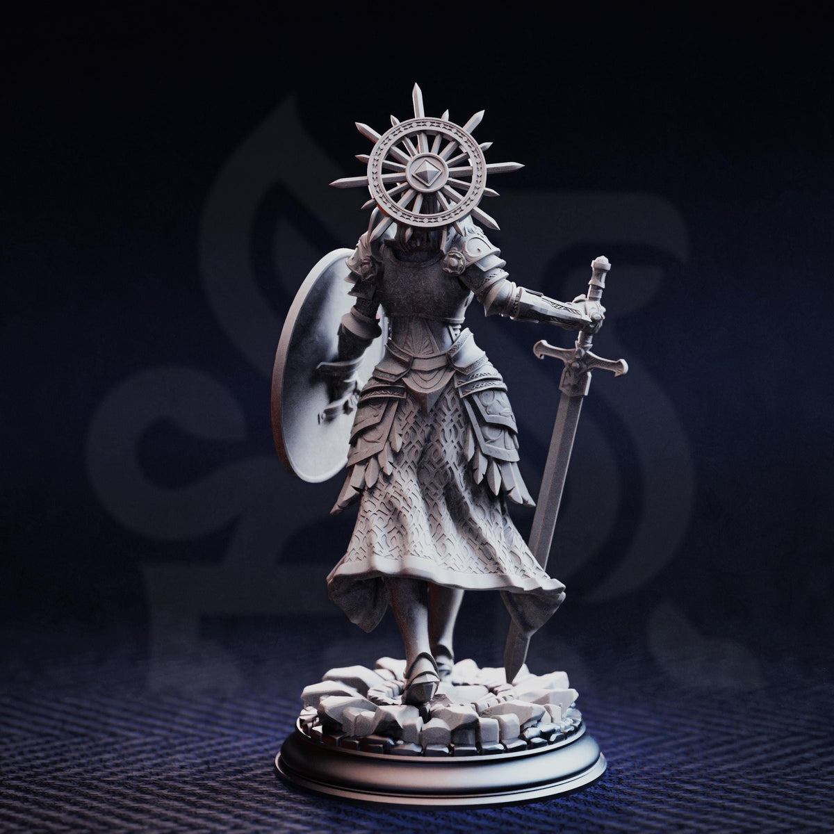 Angel of Judgement - Soleria (Without Wings) 32mm Resin Miniature D&D 3D Print DND Angel Demon