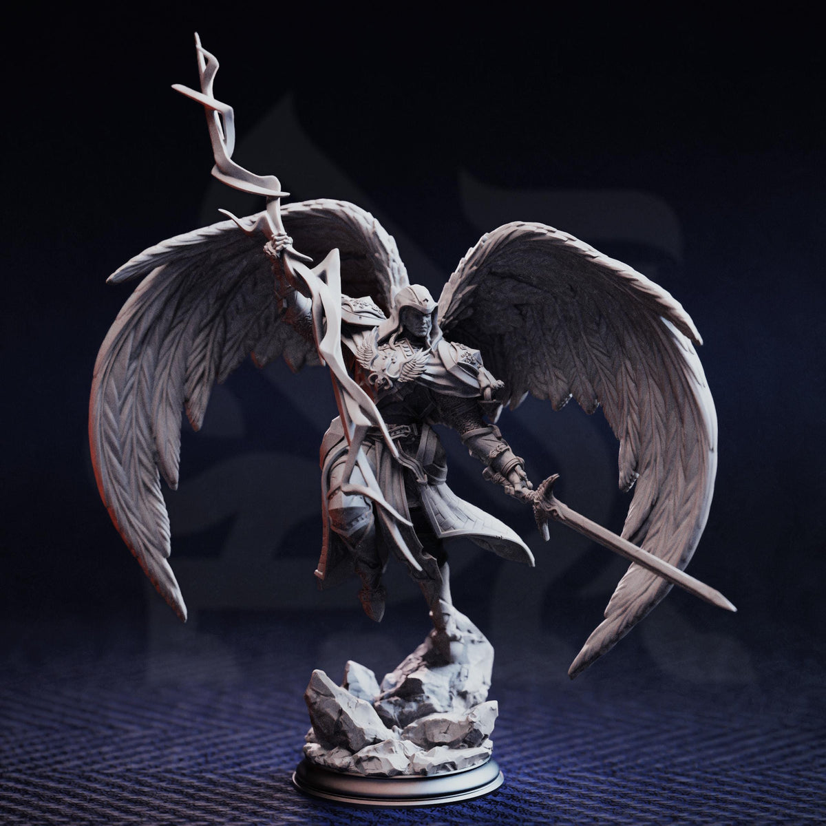 Angel of Truth and Justice - Erdrydion 32mm Resin Miniature D&D 3D Print DND Angel Demon