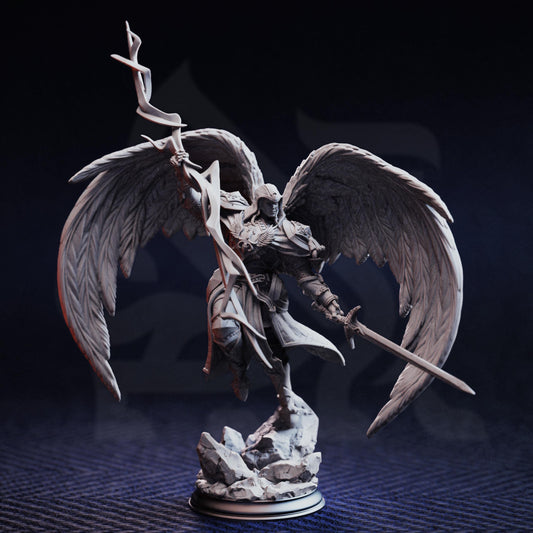 Angel of Truth and Justice - Erdrydion 32mm Resin Miniature D&D 3D Print DND Angel Demon