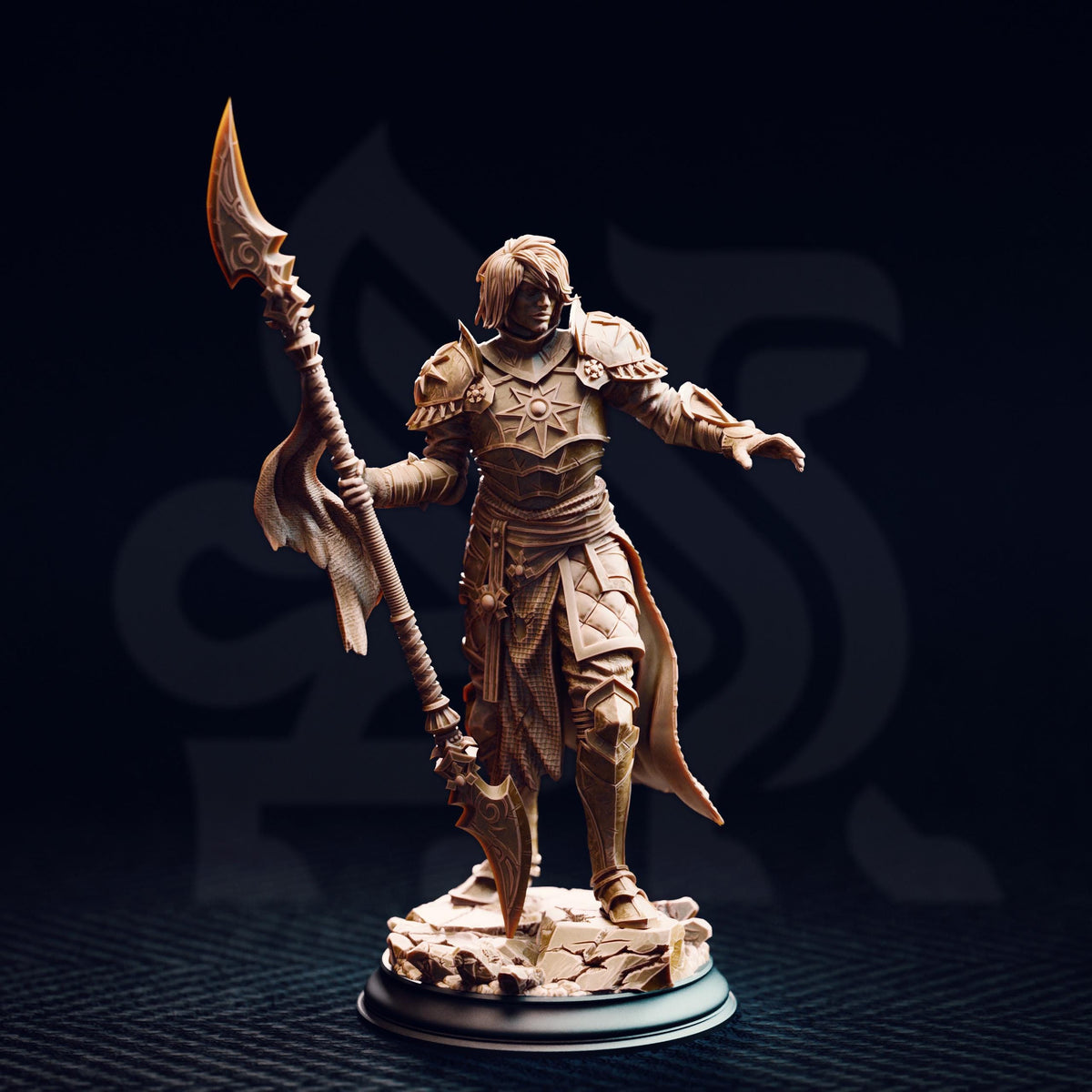 Dark Sun Paladin - Vendimar Thyran 32mm Resin Miniature D&D 3D Print DND Desert