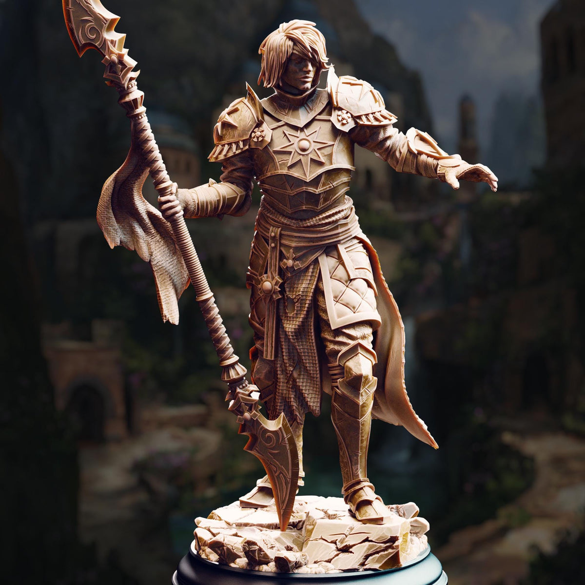 Dark Sun Paladin - Vendimar Thyran 32mm Resin Miniature D&D 3D Print DND Desert