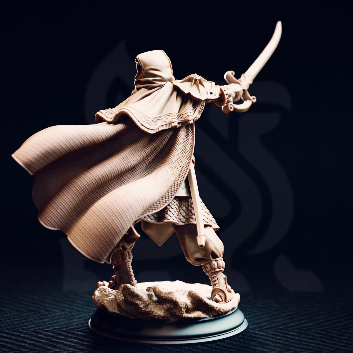 Desert Mercenary - Elwahid 32mm Resin Miniature D&D 3D Print DND Desert