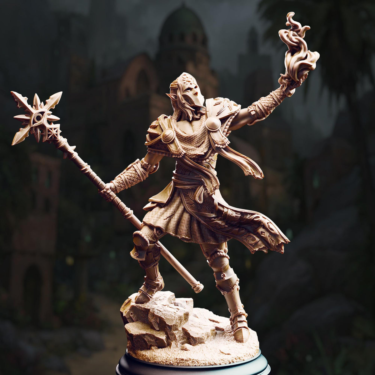 Dark Cult Leader - Hand of Seroca 32mm Resin Miniature D&D 3D Print DND Desert