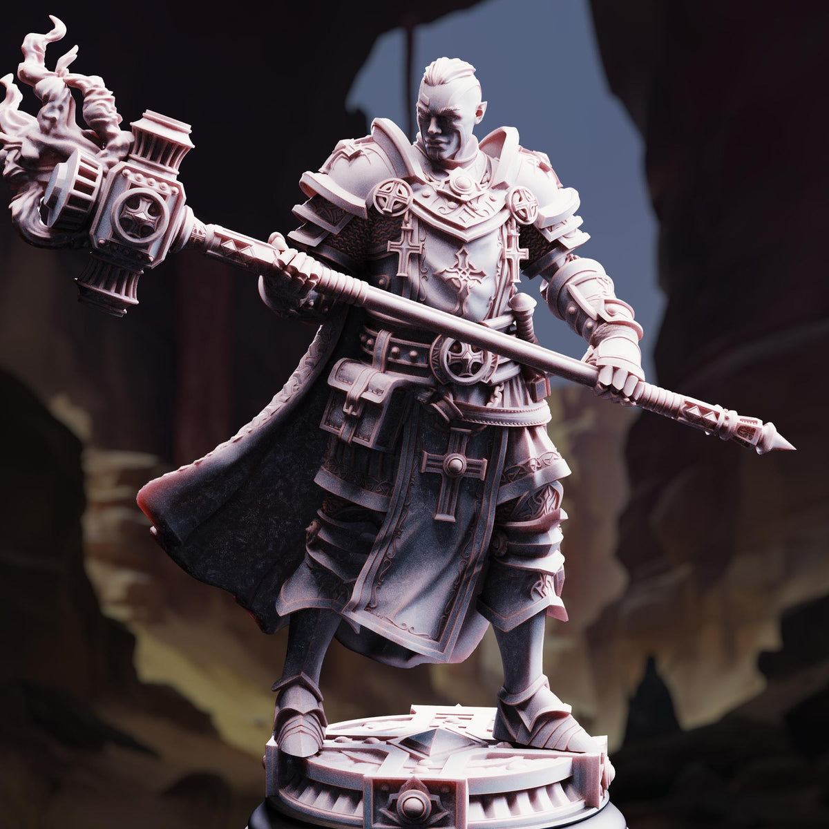 Goliath Paladin - Uktakun 32mm Resin Miniature D&D 3D Print DND Knight
