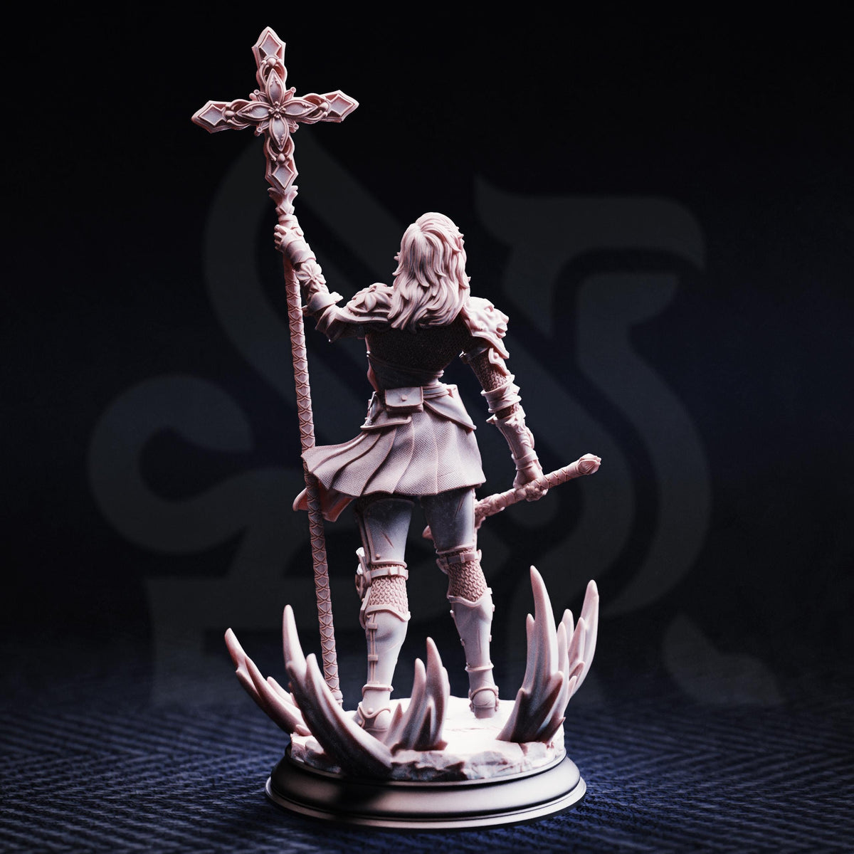 Human Life Cleric - Sara Rosewood 32mm Resin Miniature D&D 3D Print DND Knight