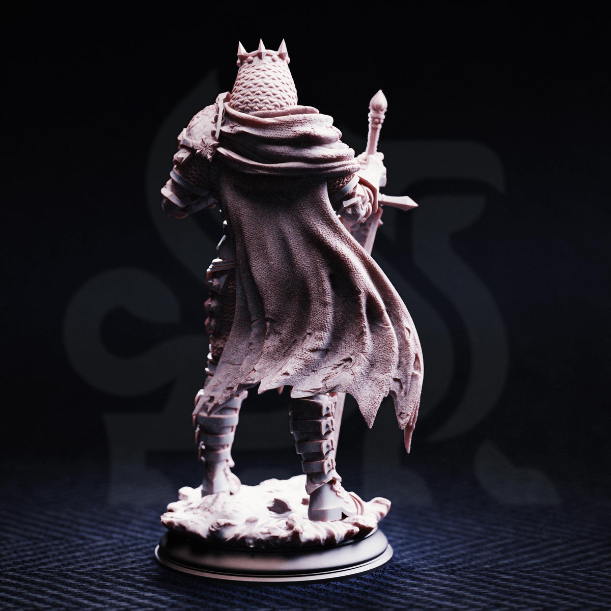 Skeleton King - Ridan the Everlasting 32mm Resin Miniature D&D 3D Print DND Knight