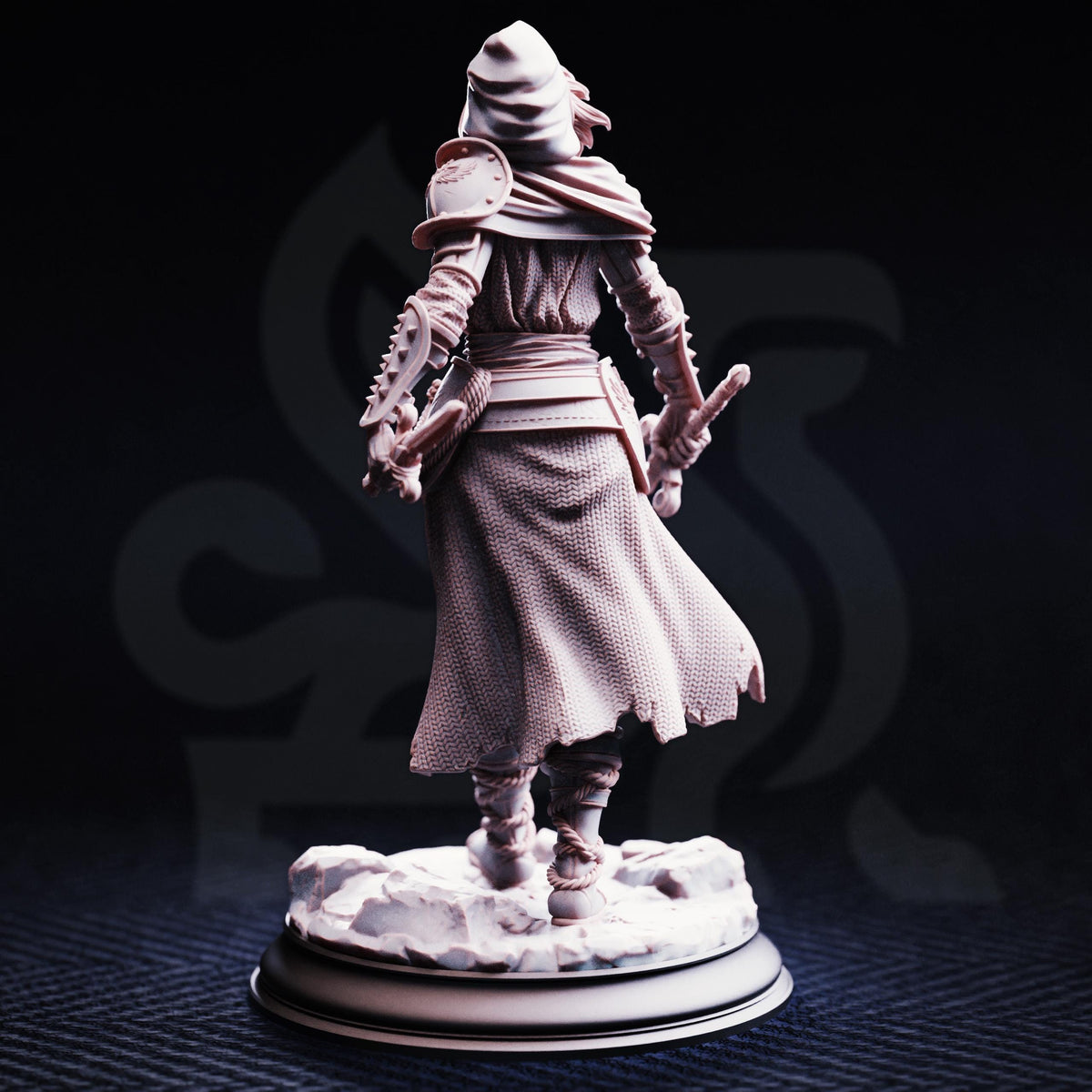 Blade of Justice - Delyna ro Unviel 32mm Resin Miniature D&D 3D Print DND Knight