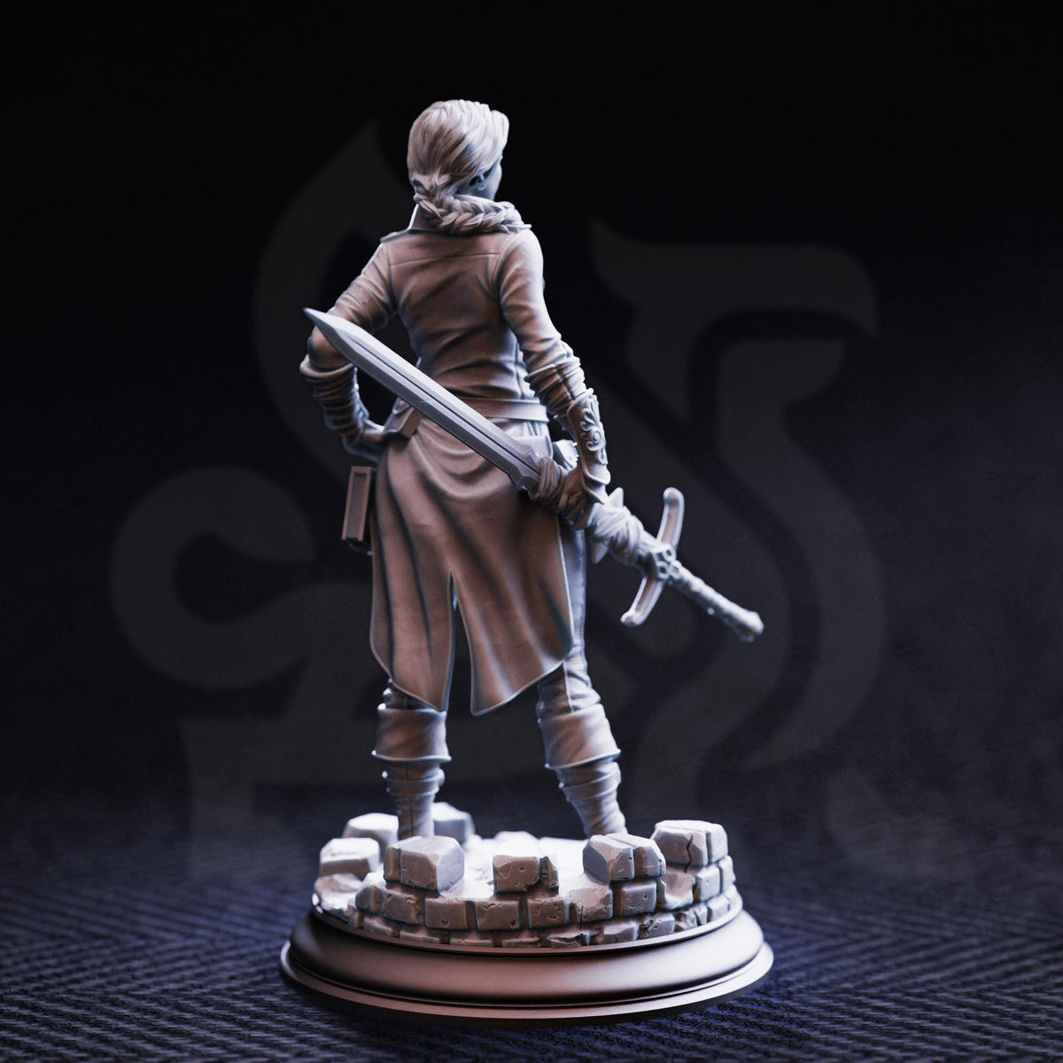 Senior Justiciar - Lieutenant Gwendolen Proud 32mm Resin Miniature D&D 3D Print DND Knight