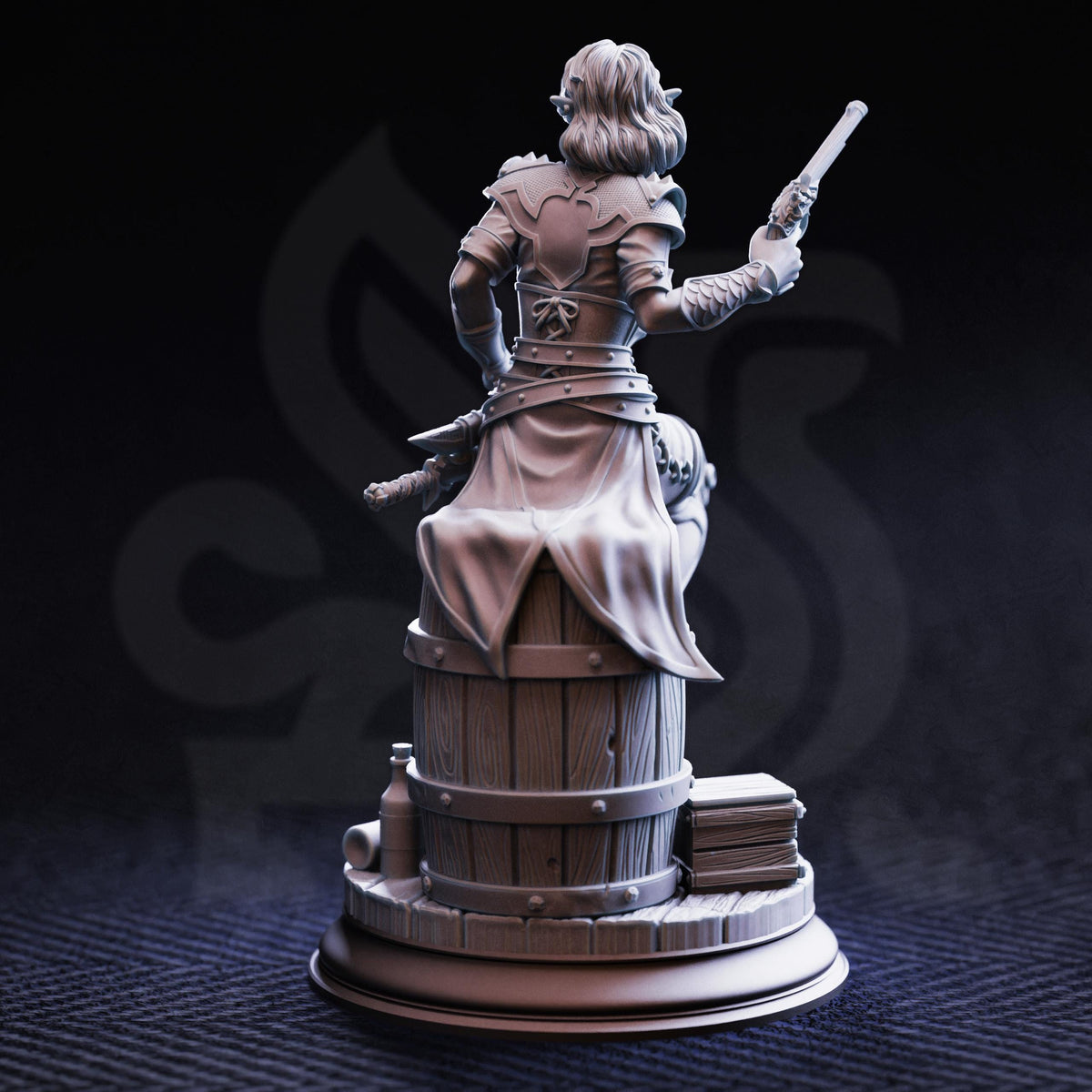 Artificed Rogue - Priscilia "Stix" of Sillhide 32mm Resin Miniature D&D 3D Print DND Victorian