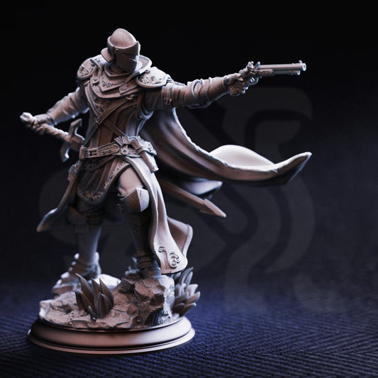 Royal Inquisitor - Sir Enidus of Old Town 32mm Resin Miniature D&D 3D Print DND Victorian