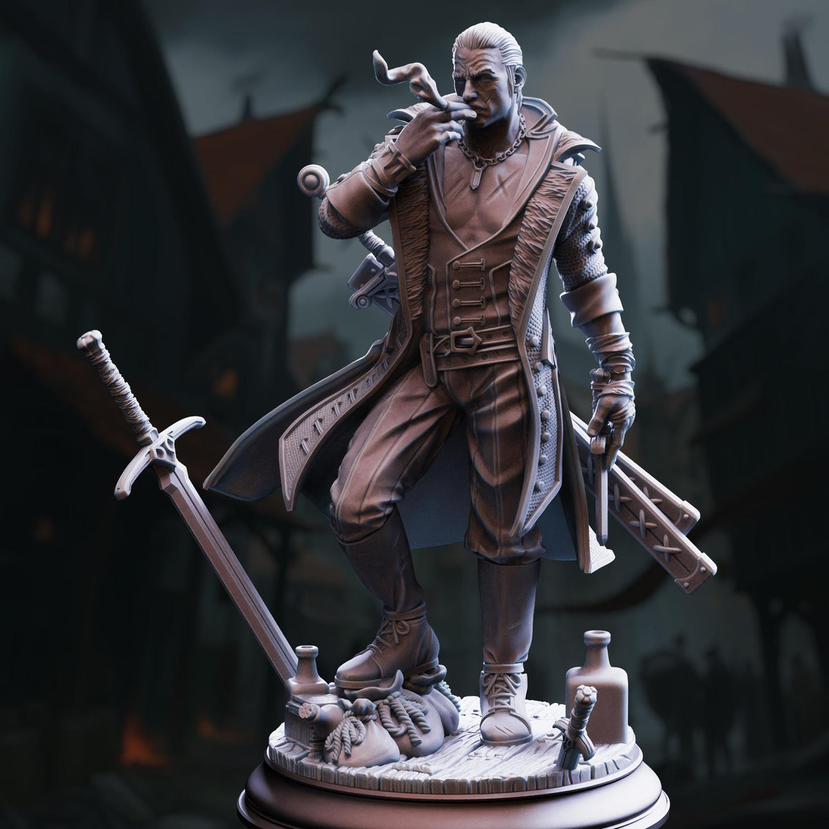 Hex Hunter Mob Boss - Vincent Nightingale 32mm Resin Miniature D&D 3D Print DND Victorian