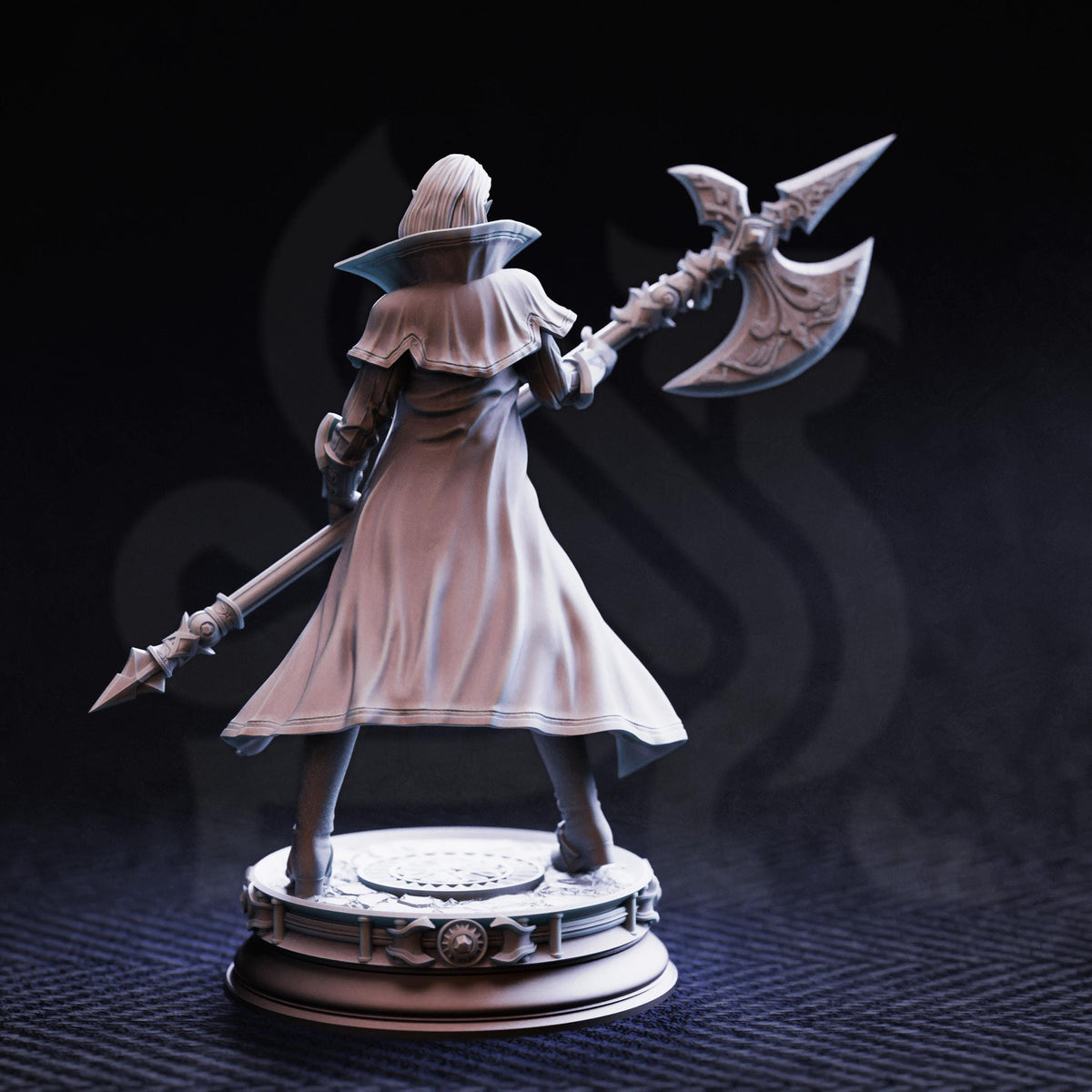 Half-Orc Warlock - Vika "Doll Lips" 32mm Resin Miniature D&D 3D Print DND Victorian