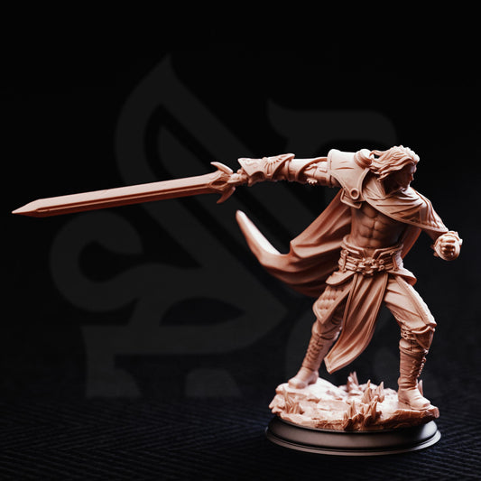 Spellsword Artificer - Illirian of the Lost Fleet 32mm Resin Miniature D&D 3D Print DND