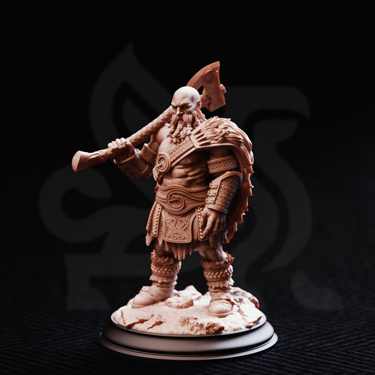 Dwarf Berserker - Orzei of Varekan 32mm Resin Miniature D&D 3D Print DND