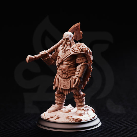 Dwarf Berserker - Orzei of Varekan 32mm Resin Miniature D&D 3D Print DND