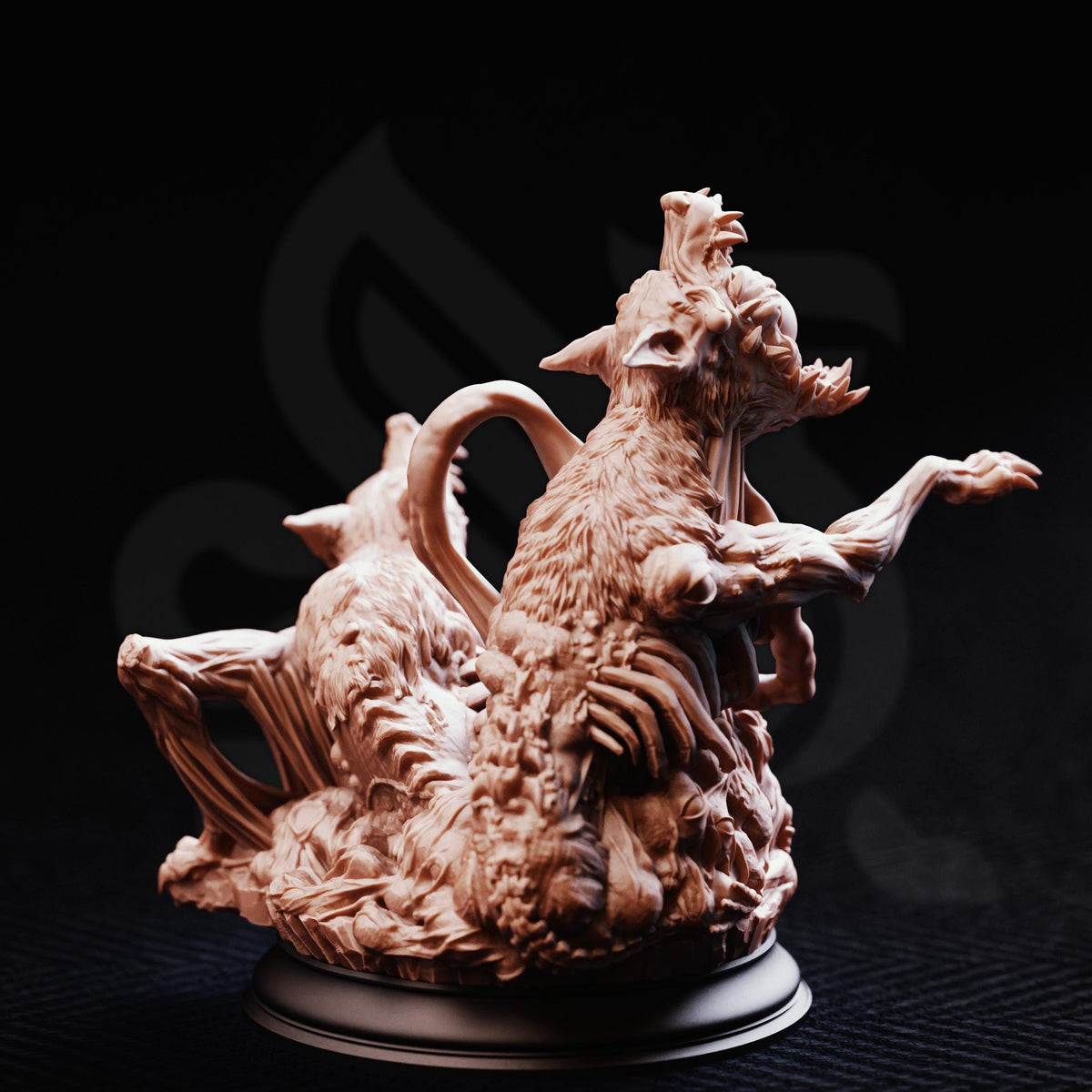 Shapeshifted Blood Hounds - Slagsting 32mm Resin Miniature D&D 3D Print DND