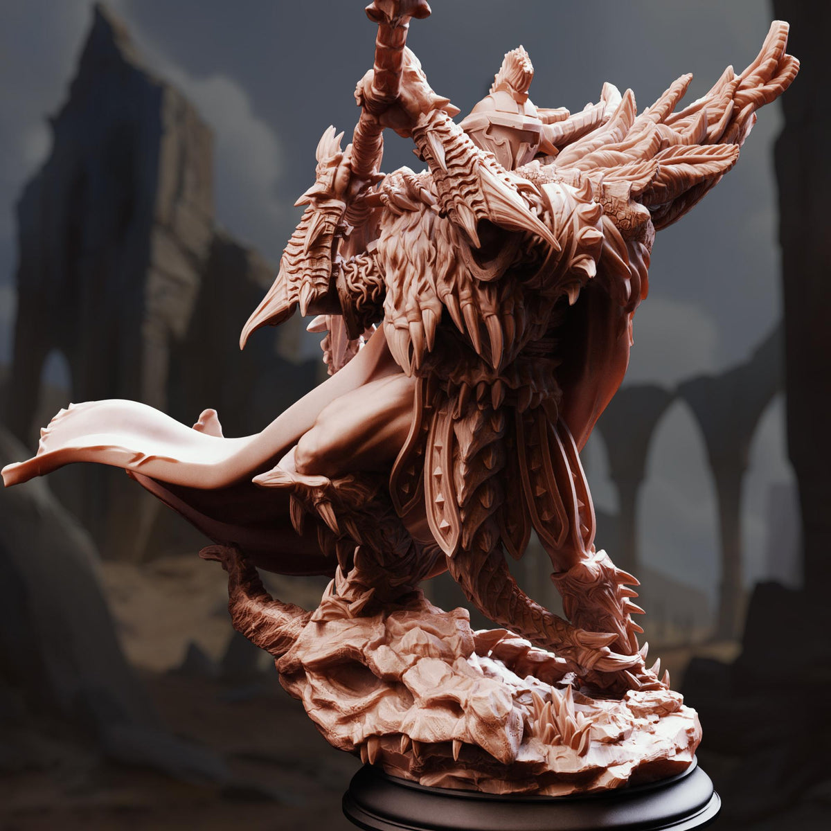 Hunter - Wolfgang the World Shaker 32mm Resin Miniature D&D 3D Print DND Monster