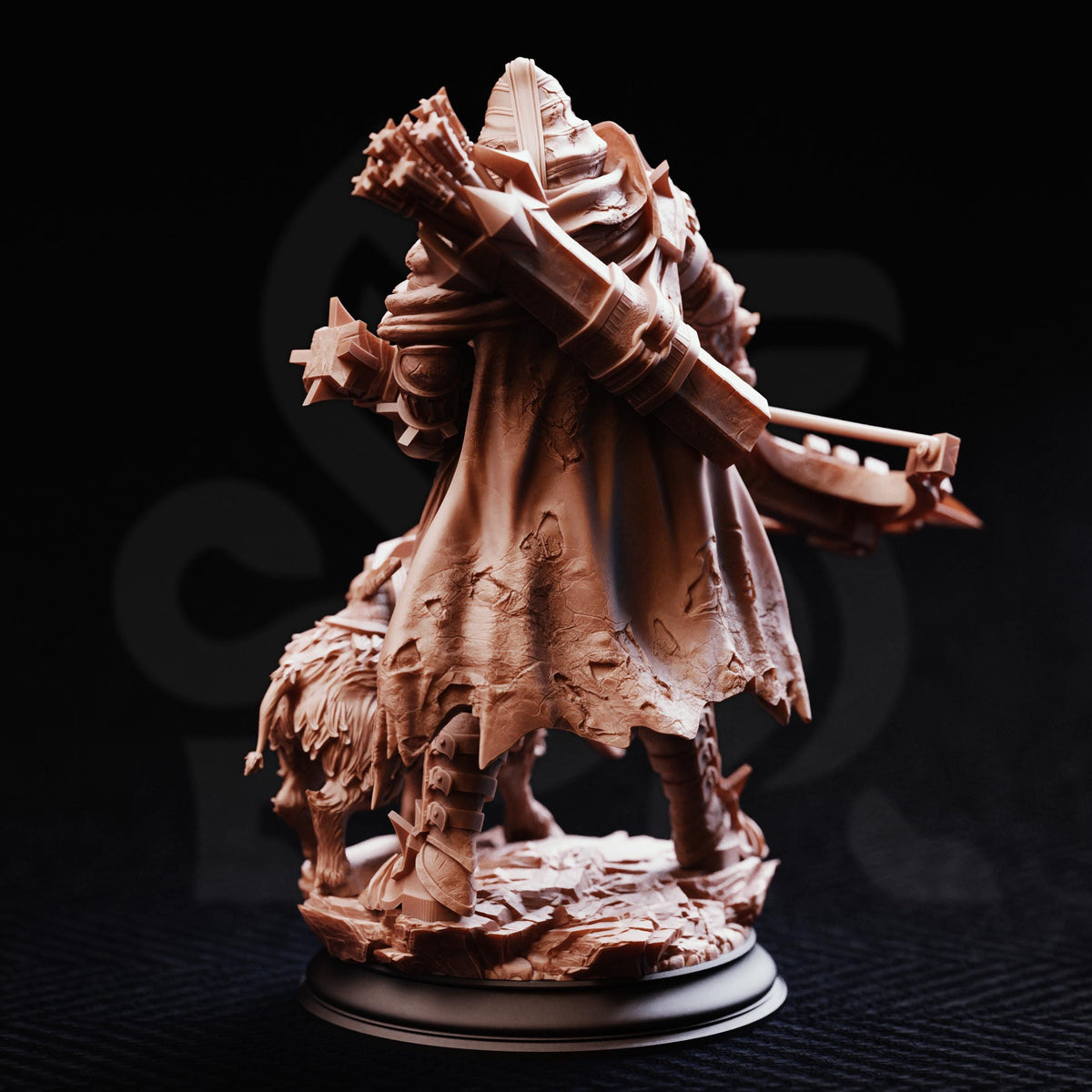 Orc Beastmaster - Brox 32mm Resin Miniature D&D 3D Print DND