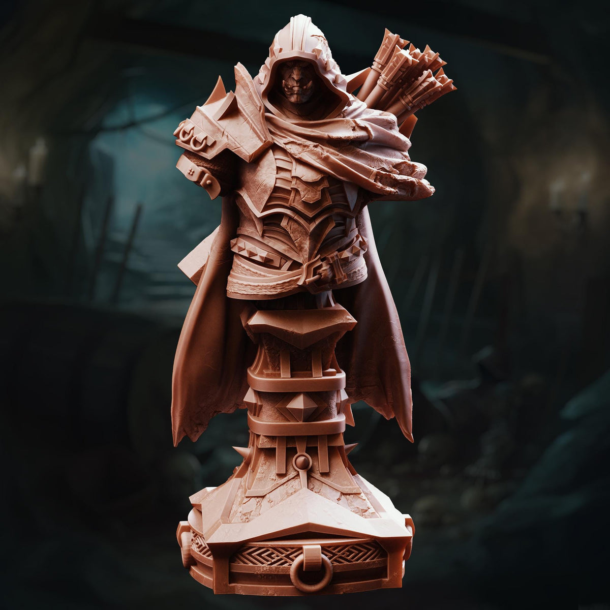 BUST Orc Beastmaster - Brox 32mm Resin Miniature D&D 3D Print DND