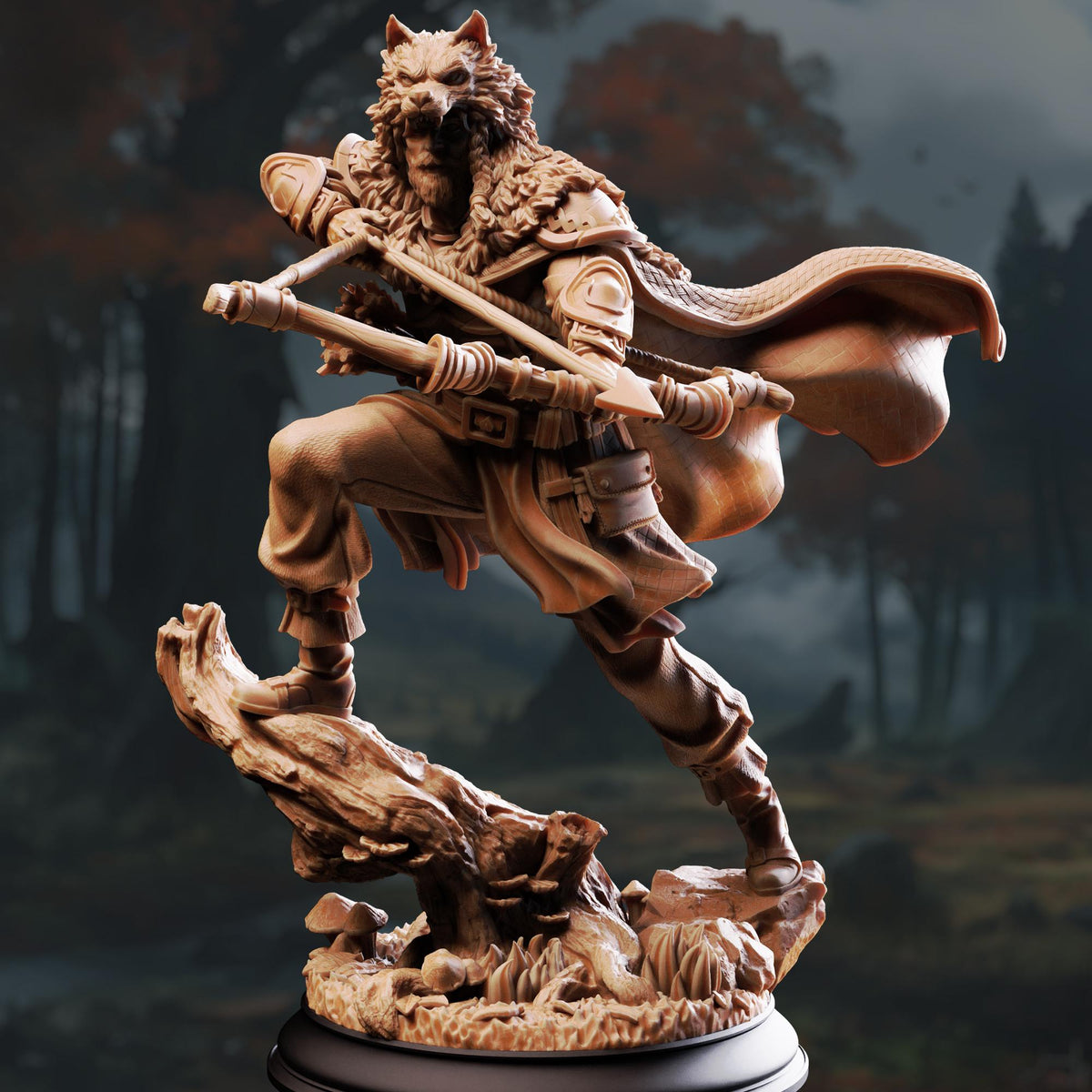 Nordic Ranger - Vidarr Skallgrim 32mm Resin Miniature D&D 3D Print DND Viking