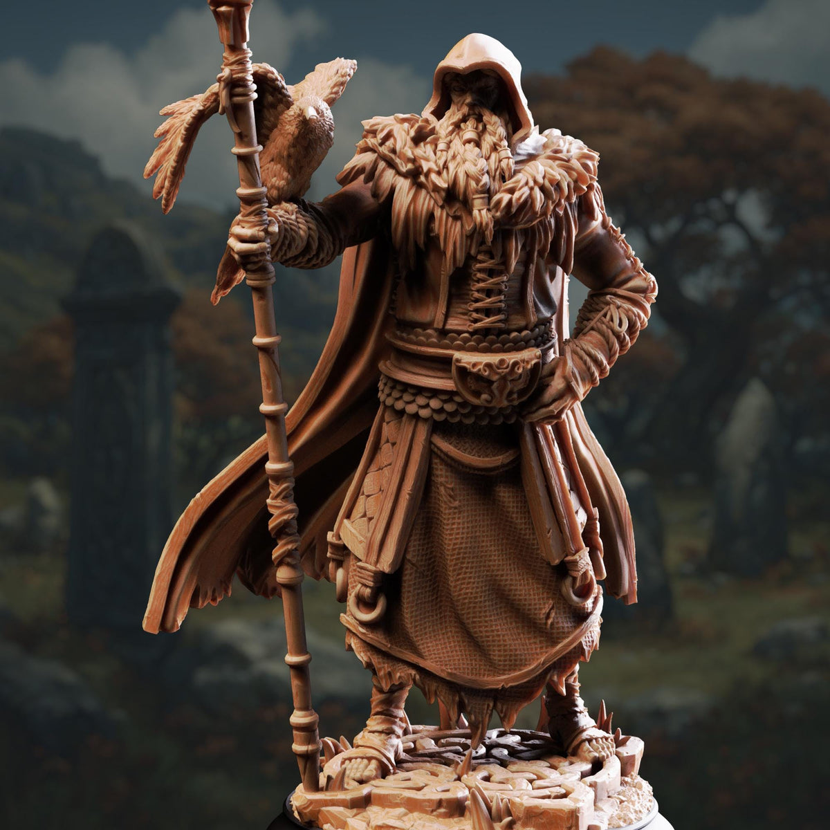The One Eyed Wanderer - Odin 32mm Resin Miniature D&D 3D Print DND Viking