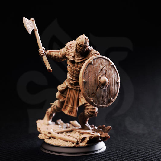 Nordic Warrior - Nils Olav 32mm Resin Miniature D&D 3D Print DND Viking