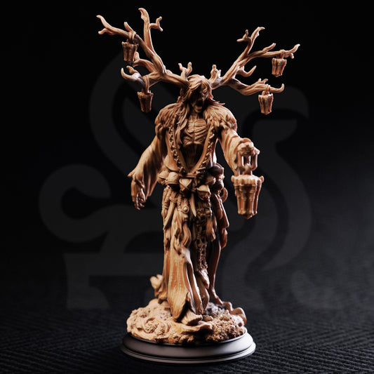 Elderwood Draugr - Lykteholder 32mm Resin Miniature D&D 3D Print DND Viking