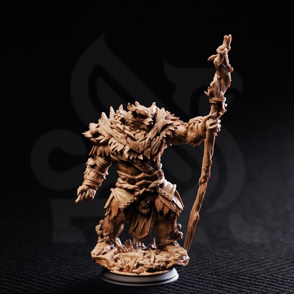 Werebear Druid - Hvitabjörn 32mm Resin Miniature D&D 3D Print DND Viking