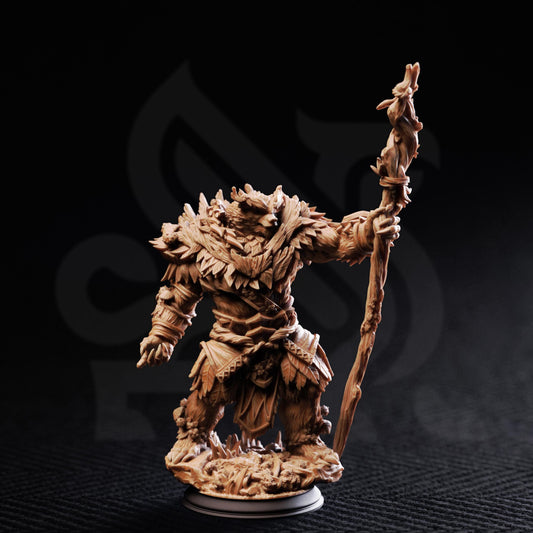 Werebear Druid - Hvitabjörn 32mm Resin Miniature D&D 3D Print DND Viking