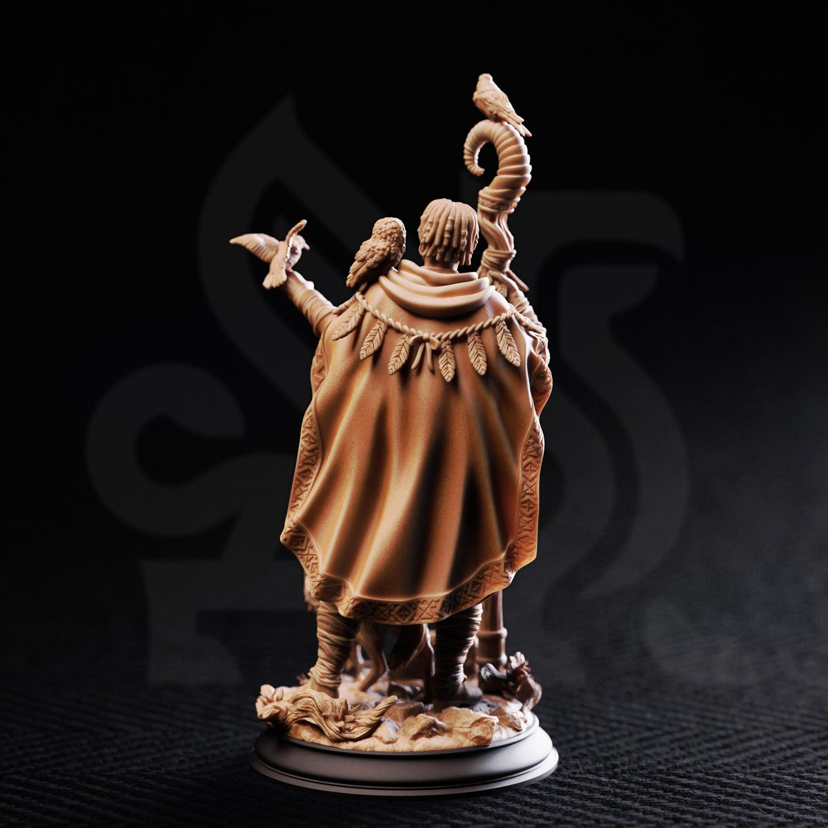 Animal Friend Shaman - Gwambari 32mm Resin Miniature D&D 3D Print DND Viking